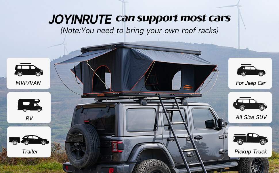 JOYINRUTE Rooftop Tent Hard Shell 