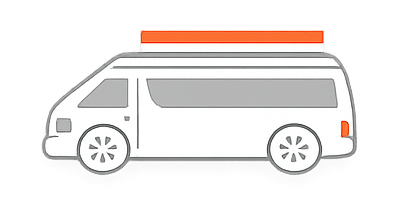 JOYINRUTE Rooftop Tent Hard Shell - MPV/VAN