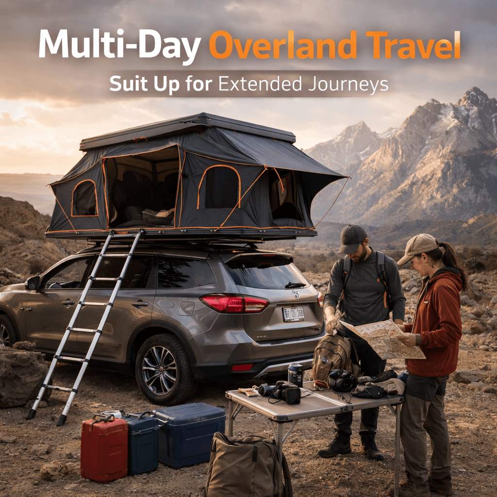 JOYINRUTE Rooftop Tent Hard Shell - Multi-Day Overland Travel